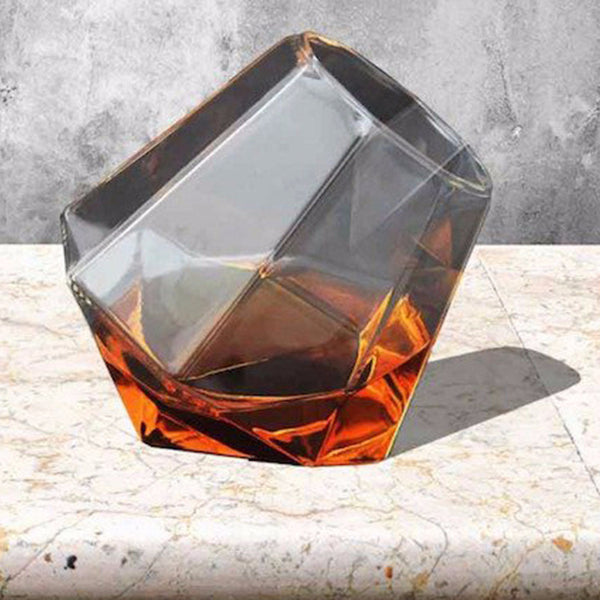 Diamond Crystal-Shaped Wine Drinking Glass