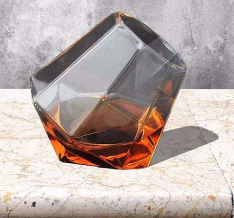 Diamond Crystal-Shaped Wine Drinking Glass