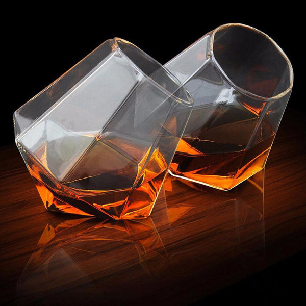 Diamond Crystal-Shaped Wine Drinking Glass